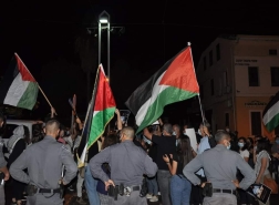 حيفا - حشد غفير  في مظاهرة مساندة للأسير ماهر الاخرس!