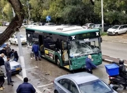 حادث طرق في شارع اللنبي حيفا