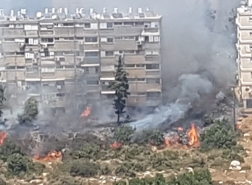خلاء بيوت ومبان في حيفا بسبب حريق كبير
