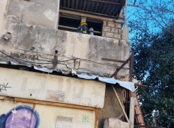 اندلاع حريق داخل مبنى في حيفا