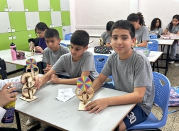 جمعية الرّوّاد للعلوم والتّقنيّات تزور مدرسة الكرمة الأبتدائية في حيفا